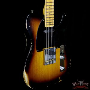 Fender Custom Shop 1952 Telecaster Relic Reissue 2 Tone Sunburst - Image 4