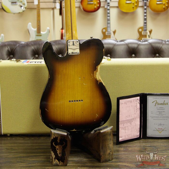 Fender Custom Shop 1952 Telecaster Relic Reissue 2 Tone Sunburst - Image 13