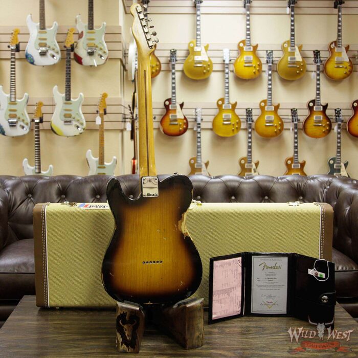 Fender Custom Shop 1952 Telecaster Relic Reissue 2 Tone Sunburst - Image 14