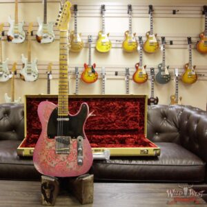 2018 Fender Custom Shop 1952 Telecaster Relic Maple Neck Black Pickguard Pink Paisley - Image 4
