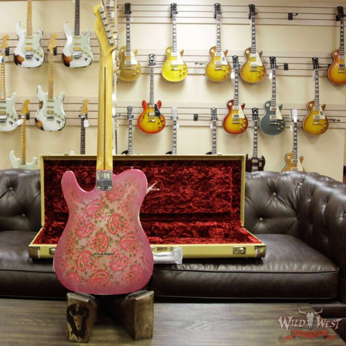 2018 Fender Custom Shop 1952 Telecaster Relic Maple Neck Black Pickguard Pink Paisley - Image 7