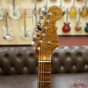 Fender Custom Shop Roasted 1956 Stratocaster Relic Birdeye Maple Neck 2 Tone Sunburst - Image 10