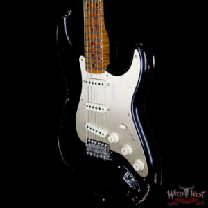 Fender Custom Shop 30th Anniversary LTD 1956 Stratocaster Relic Roasted Birdseye Neck & Fingerboard Aged Black - Image 2