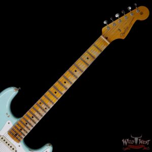 Fender Custom Shop 1957 Stratocaster Heavy Relic Maple Neck Surf Green - Image 9