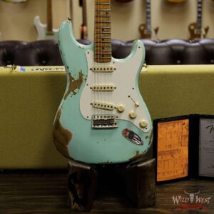Fender Custom Shop 1957 Stratocaster Heavy Relic Maple Neck Surf Green - Image 12