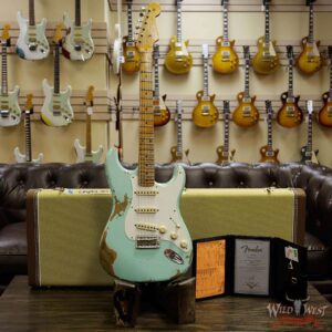 Fender Custom Shop 1957 Stratocaster Heavy Relic Maple Neck Surf Green - Image 13