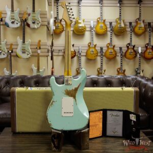 Fender Custom Shop 1957 Stratocaster Heavy Relic Maple Neck Surf Green - Image 15