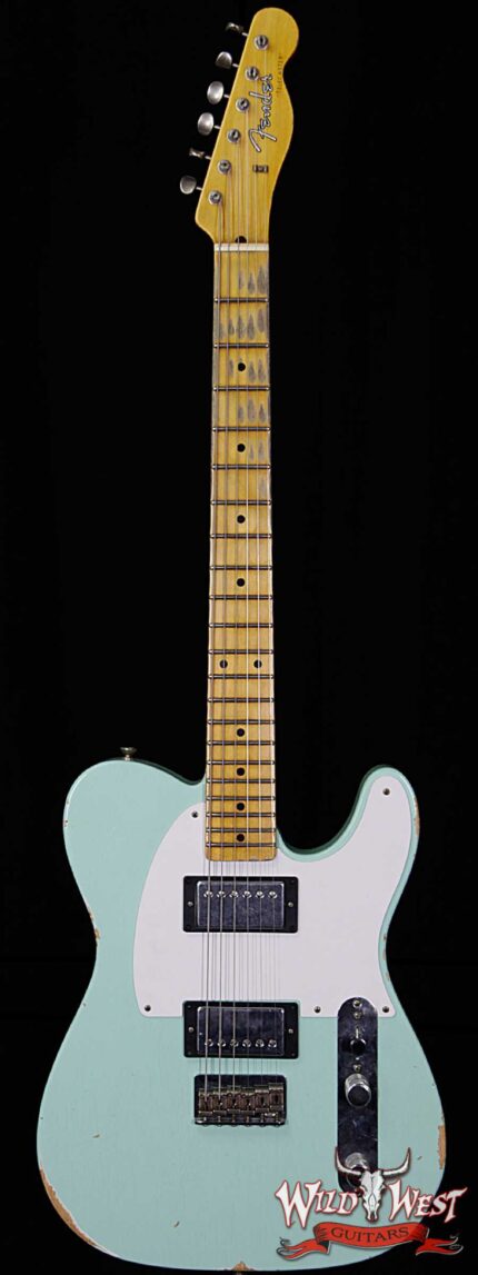 Fender Custom Shop 1958 Telecaster Custom Relic HH EVH Pickups Surf Green
