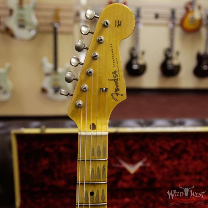 Fender Custom Shop 1958 Stratocaster HSS EVH Pickup Relic Maple Neck 2 Tone Sunburst - Image 8