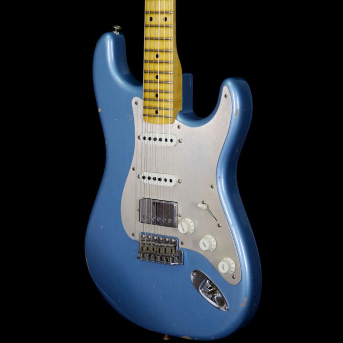 Fender Custom Shop 1958 Stratocaster Relic HSS EVH Bridge Pickup Maple Neck Blue Agave - Image 2