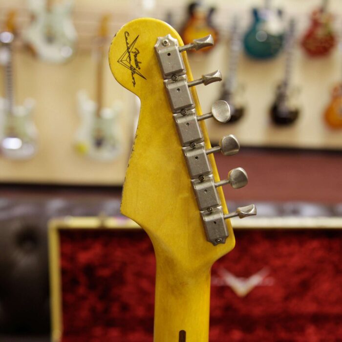 Fender Custom Shop 1958 Stratocaster Relic HSS EVH Bridge Pickup Maple Neck Blue Agave - Image 10