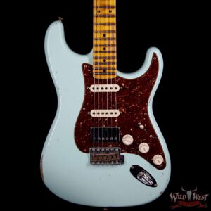 Fender Custom Shop 1958 Stratocaster HSS EVH Pickup Relic Maple Neck & Board Surf Green - Image 3