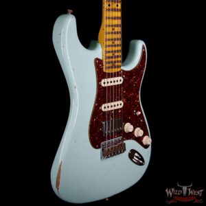 Fender Custom Shop 1958 Stratocaster HSS EVH Pickup Relic Maple Neck & Board Surf Green - Image 5