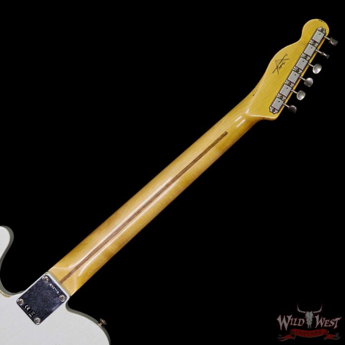 Fender Custom Shop 1958 Telecaster Custom Relic HH EVH Pickups Olympic White - Image 12