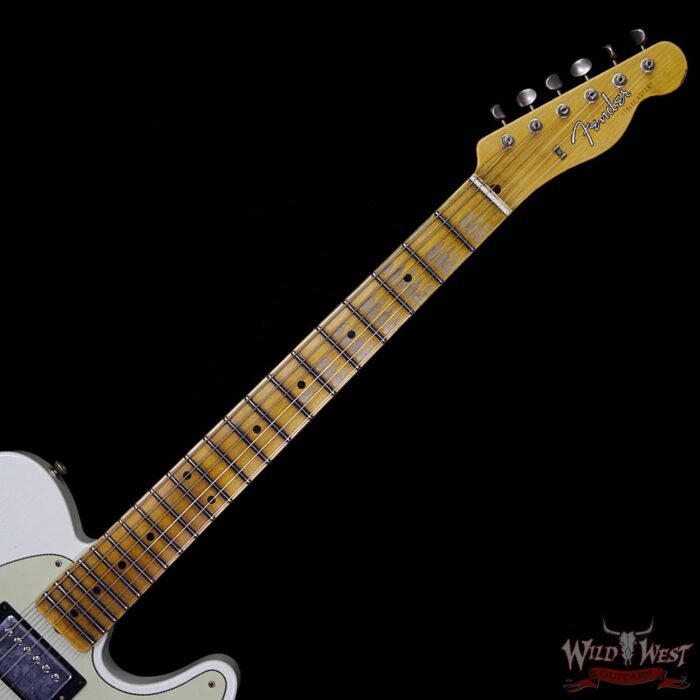 Fender Custom Shop 1958 Telecaster Custom Relic HH EVH Pickups Olympic White - Image 8