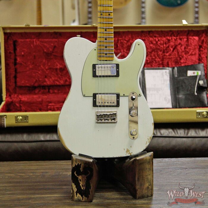 Fender Custom Shop 1958 Telecaster Custom Relic HH EVH Pickups Olympic White - Image 10
