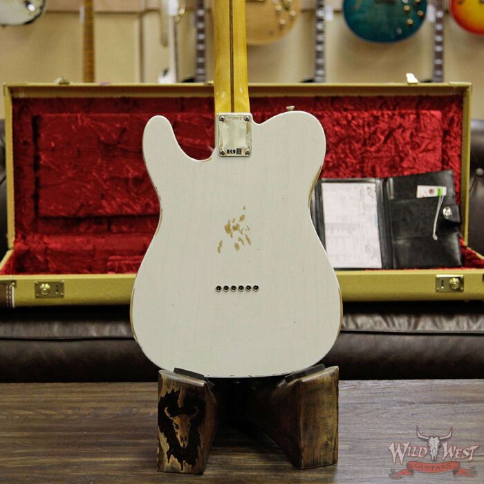 Fender Custom Shop 1958 Telecaster Custom Relic HH EVH Pickups Olympic White - Image 14
