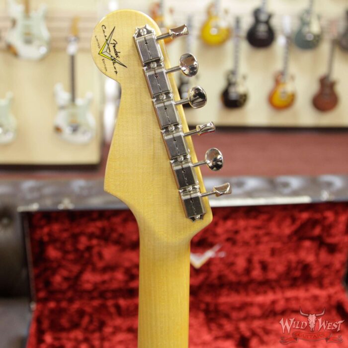 2017 Fender Custom Shop 1960 Stratocaster NOS Floyd Rose HSS Rosewood Fretboard Blue Sparkle - Image 8