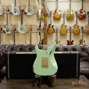 Fender Custom Shop 30th Anniversary 1960 Stratocaster Relic Roasted Birdseye Neck Rosewood Board Aged Surf Green - Image 16