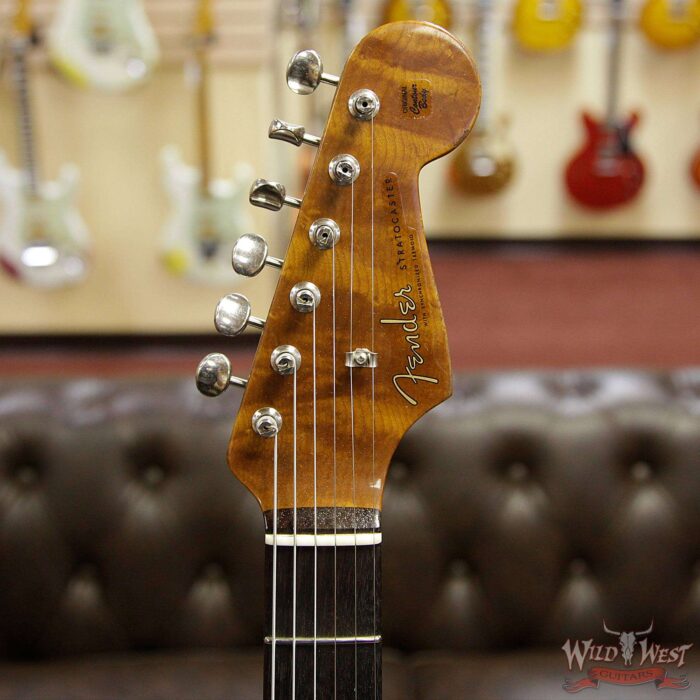 Fender Custom Shop 30th Anniversary 1960 Stratocaster Relic Roasted Birdseye Neck Rosewood Board Aged Surf Green - Image 10