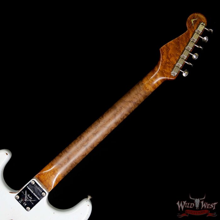 Fender Custom Shop 30th Anniversary LTD 1960 Stratocaster Relic Roasted Birdseye Neck Rosewood Board Faded Sonic Blue - Image 12