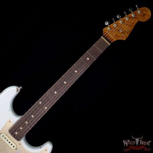 Fender Custom Shop 30th Anniversary LTD 1960 Stratocaster Relic Roasted Birdseye Neck Rosewood Board Faded Sonic Blue - Image 8
