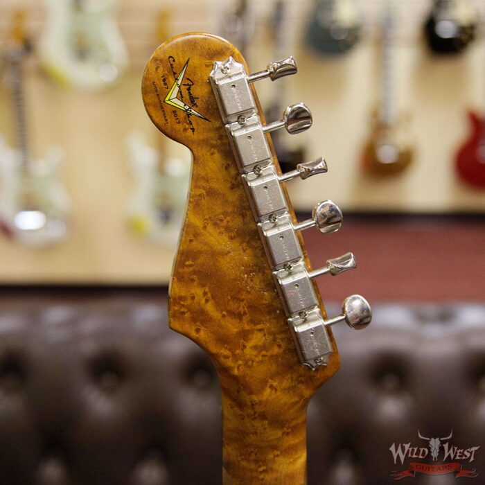 Fender Custom Shop 30th Anniversary LTD 1960 Stratocaster Relic Roasted Birdseye Neck Rosewood Board Faded Sonic Blue - Image 13