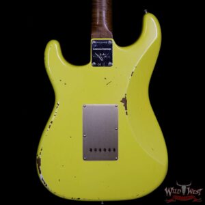 Fender Custom Shop 30th Anniversary LTD Roasted 1960 Stratocaster Relic Birdseye Neck Rosewood Board Aged Graffiti Yellow - Image 7