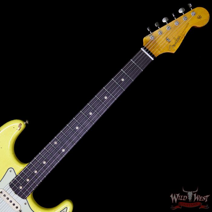 Fender Custom Shop 1961 Stratocaster Heavy Relic AAA Rosewood Fingerboard Graffiti Yellow - Image 9