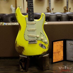 Fender Custom Shop 1961 Stratocaster Heavy Relic AAA Rosewood Fingerboard Graffiti Yellow - Image 12