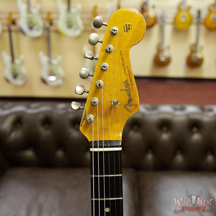 Fender Custom Shop 1961 Stratocaster Heavy Relic AAA Rosewood Fingerboard Graffiti Yellow - Image 8
