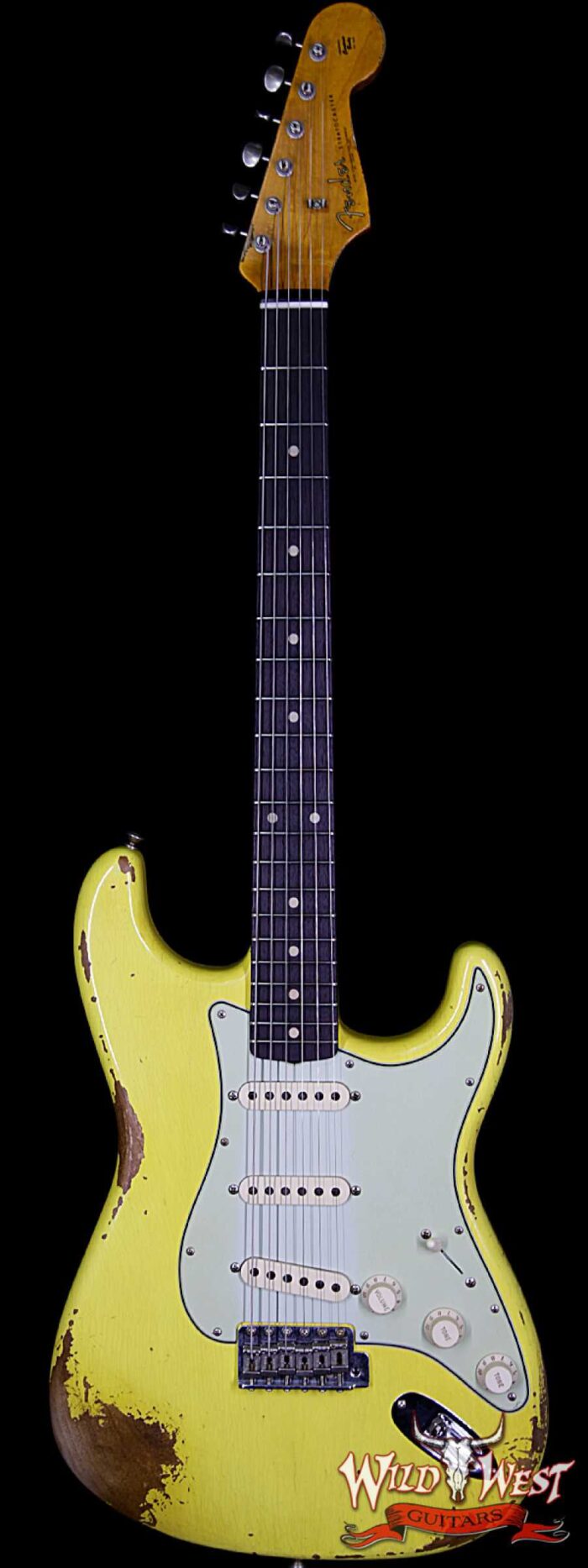 Fender Custom Shop 1961 Stratocaster Heavy Relic AAA Rosewood Fingerboard Graffiti Yellow - Image 1