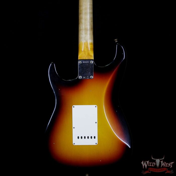 Fender Custom Shop 1961 Stratocaster Journeyman Relic with Dirty Neck Rosewood Fingerboard 3 Tone Sunburst - Image 7