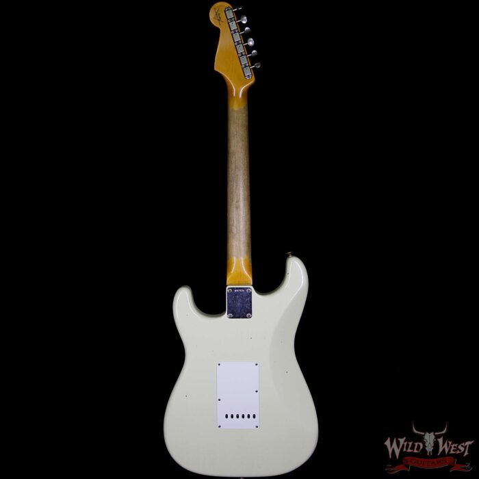 Fender Custom Shop 1961 Stratocaster Journeyman Relic with Dirty Neck Slab Rosewood Board Vintage White - Image 7