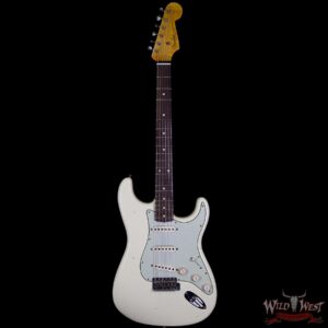 Fender Custom Shop 1961 Stratocaster Journeyman Relic with Dirty Neck Slab Rosewood Board Vintage White - Image 6
