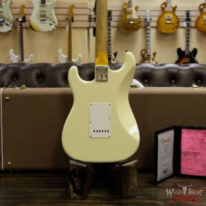 Fender Custom Shop 1961 Stratocaster Journeyman Relic with Dirty Neck Slab Rosewood Board Vintage White - Image 15
