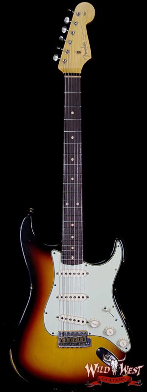 Fender Custom Shop 1961 Stratocaster Relic Slab Rosewood Fingerboard 3 Tone Sunburst