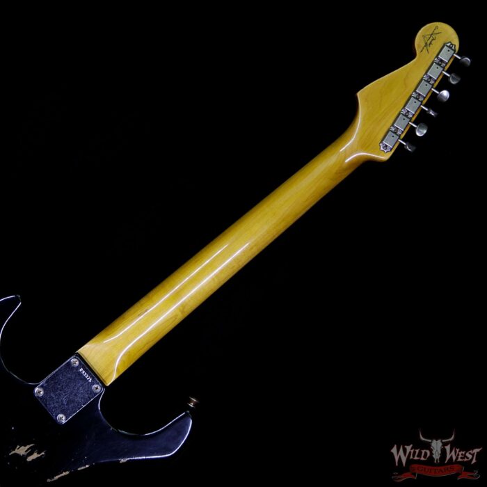 Fender Custom Shop 1961 Stratocaster Journeyman Relic with Dirty Neck Slab Rosewood Fingerboard Black - Image 13
