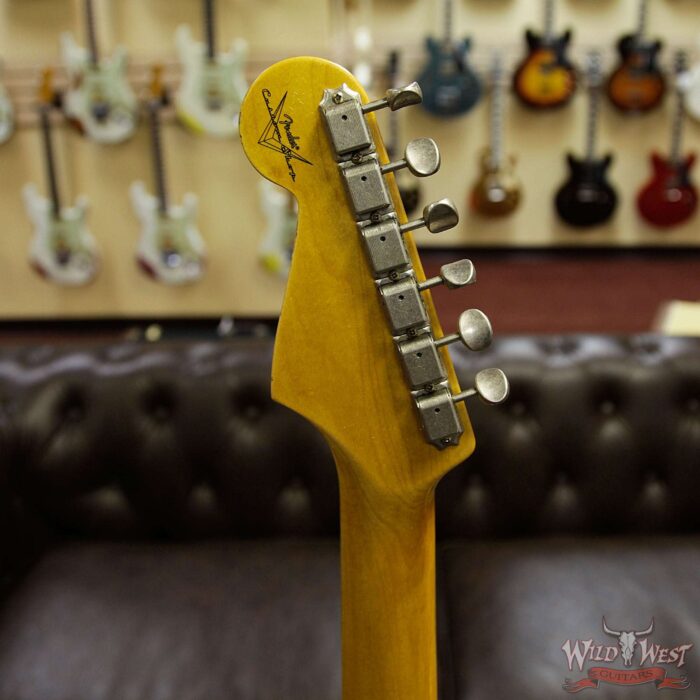 Fender Custom Shop 1961 Stratocaster Journeyman Relic with Dirty Neck Slab Rosewood Fingerboard Black - Image 14