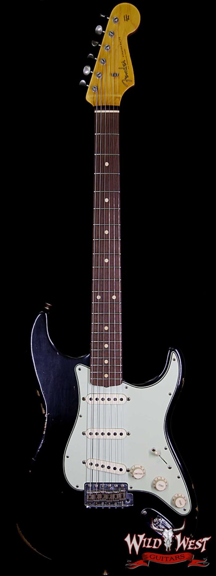 Fender Custom Shop 1961 Stratocaster Journeyman Relic with Dirty Neck Slab Rosewood Fingerboard Black - Image 1