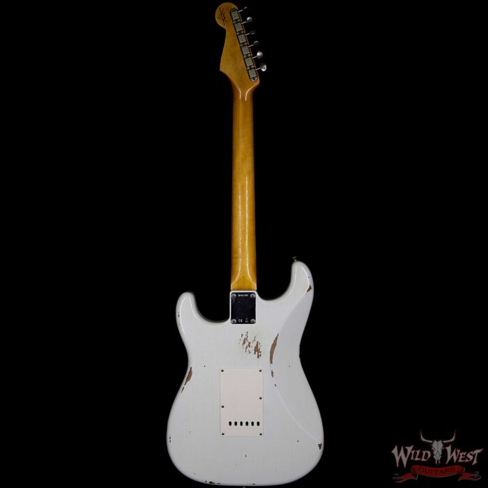 Fender Custom Shop 1961 Stratocaster Relic Rosewood Fingerboard Olympic White - Image 6