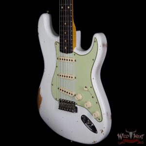 Fender Custom Shop 1961 Stratocaster Relic Rosewood Fingerboard Olympic White - Image 2