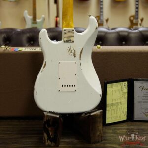 Fender Custom Shop 1961 Stratocaster Relic Rosewood Fingerboard Olympic White - Image 14