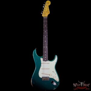 Fender Custom Shop 1961 Stratocaster Relic Slab Rosewood Fingerboard British Racing Green - Image 5