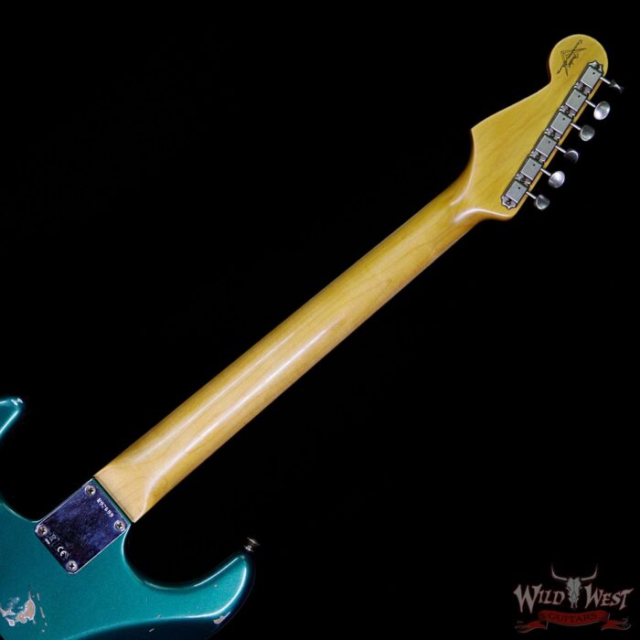 Fender Custom Shop 1961 Stratocaster Relic Slab Rosewood Fingerboard British Racing Green - Image 13