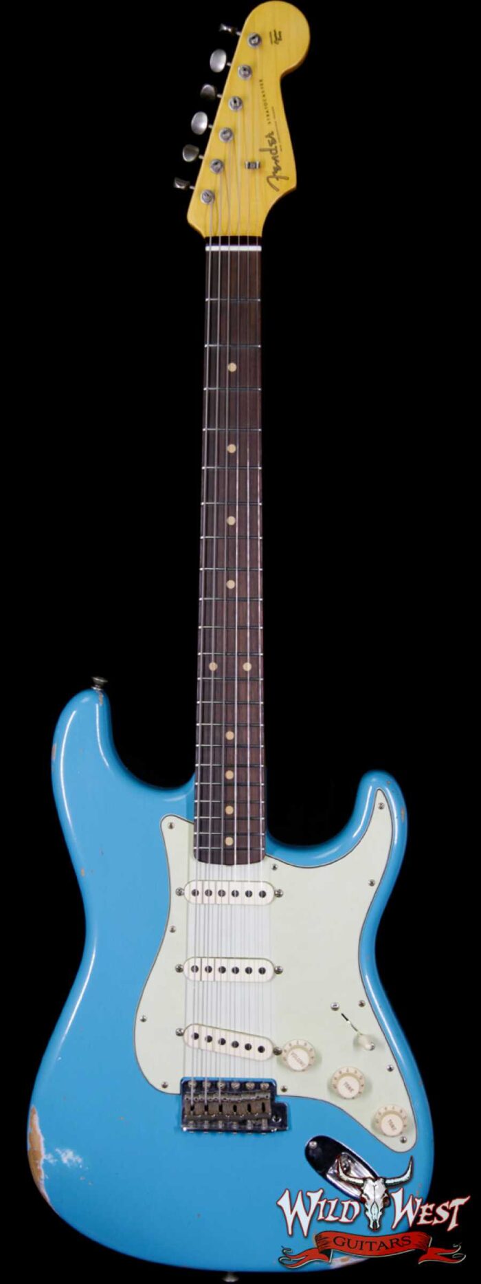2018 Fender Custom Shop 1961 Stratocaster Relic Rosewood Slab Fingerboard Taos Turquoise - Image 1