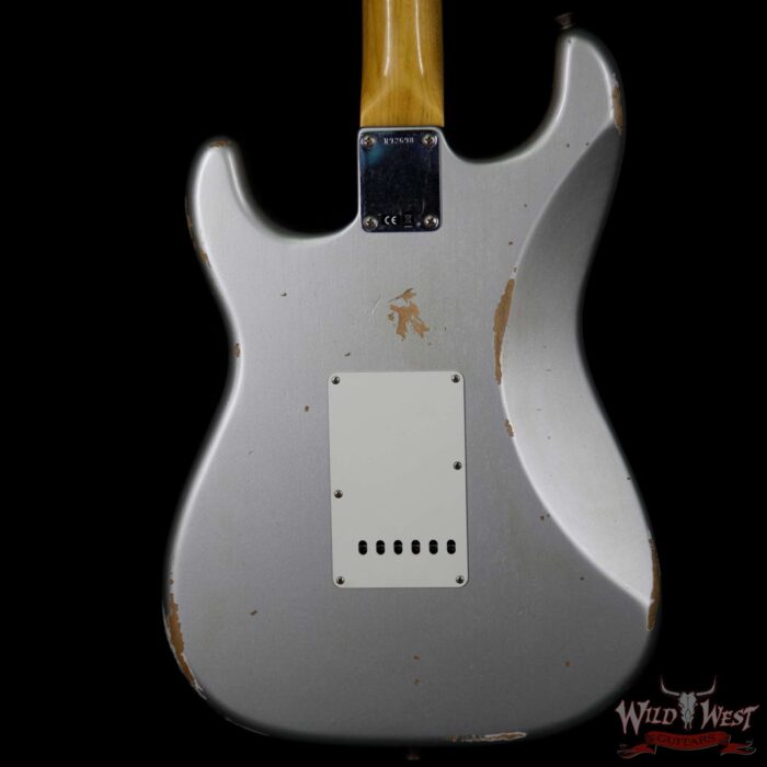 Fender Custom Shop 1962 Stratocaster HSS EVH Pickup Relic Rosewood Fingerboard Inca Silver - Image 7