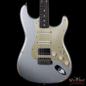 Fender Custom Shop 1962 Stratocaster HSS EVH Pickup Relic Rosewood Fingerboard Inca Silver - Image 3