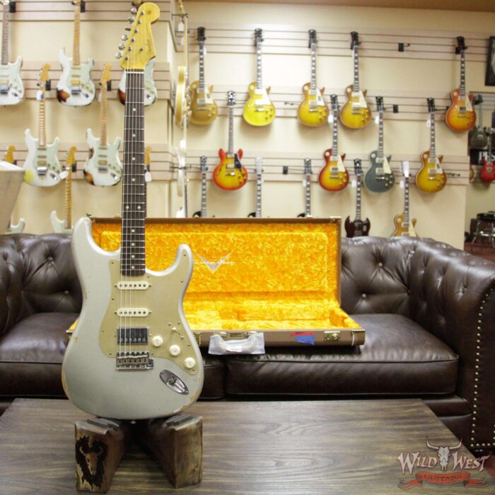 Fender Custom Shop 1962 Stratocaster HSS EVH Pickup Relic Rosewood Fingerboard Inca Silver - Image 12