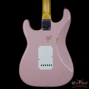 2018 Fender Custom Shop 1962 Stratocaster HSS EVH Pickup Relic Rosewood Fingerboard Shell Pink - Image 7